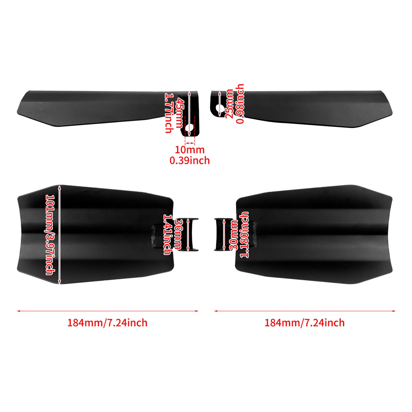Matte Handle Bar Hand Guard Protector Wind Deflector Shield Cover Fit for Harley