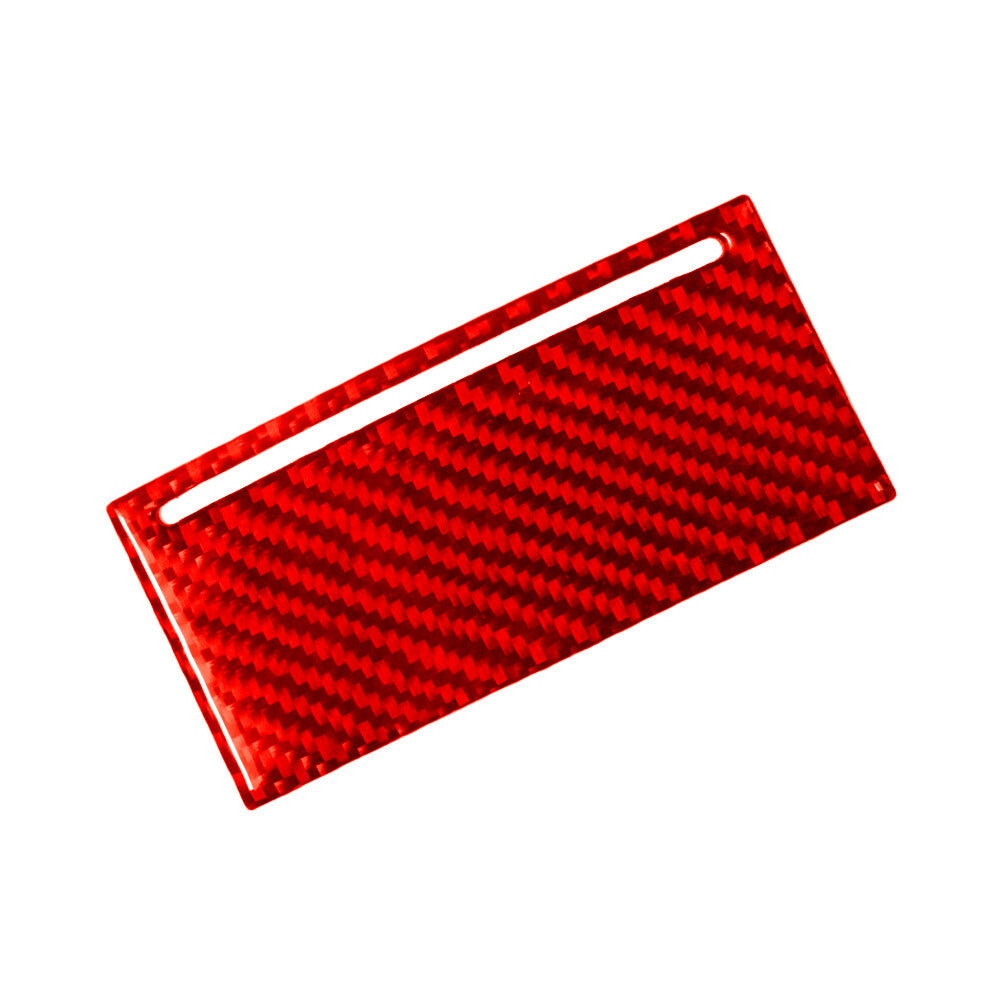 Rear Air Conditioner Locker Trim Cover Carbon Fiber for VW for Passat 2006-2011 Red