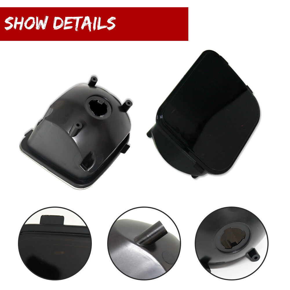 Fit 06-10 for Hummer H3 Chrome Smoked Lens Front Bumper Signal Light Set (Pair)
