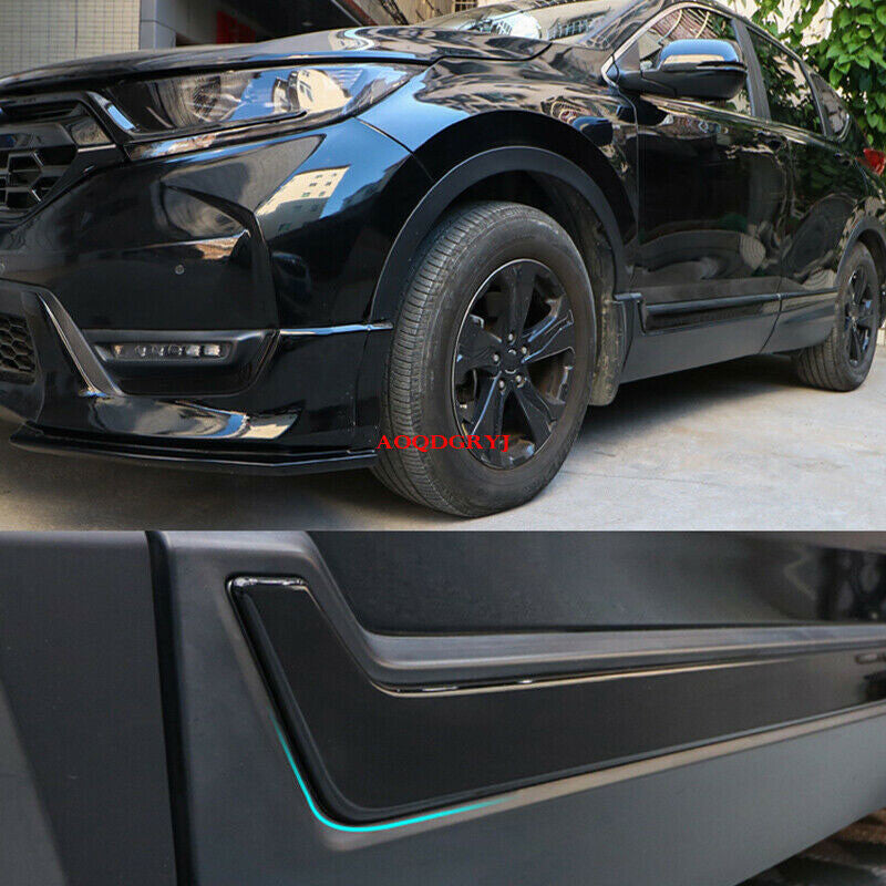 for Honda CRV CR-V 17-22 Black ABS Body Side Overlay Molding Strip Trim Cover 6x