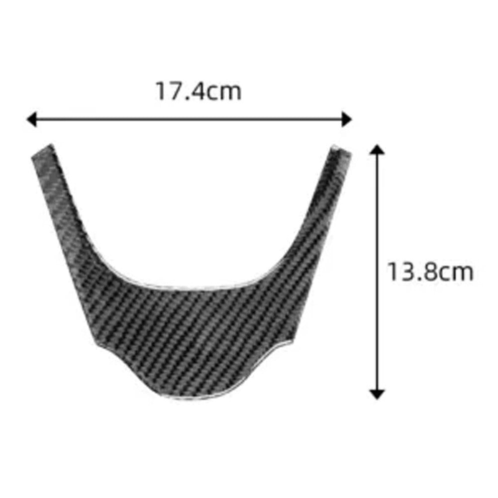 Stylish Carbon Fiber Steering Wheel Trim Elevates Your For Mazda3 2010-2013