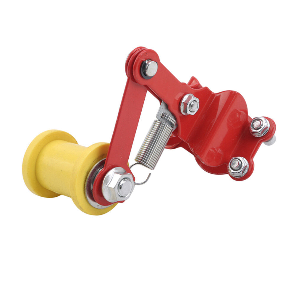 Bolt On Chain Tensioner Roller Adjuster Motorcycle ATV Dirt Bike Red+Yellow UK