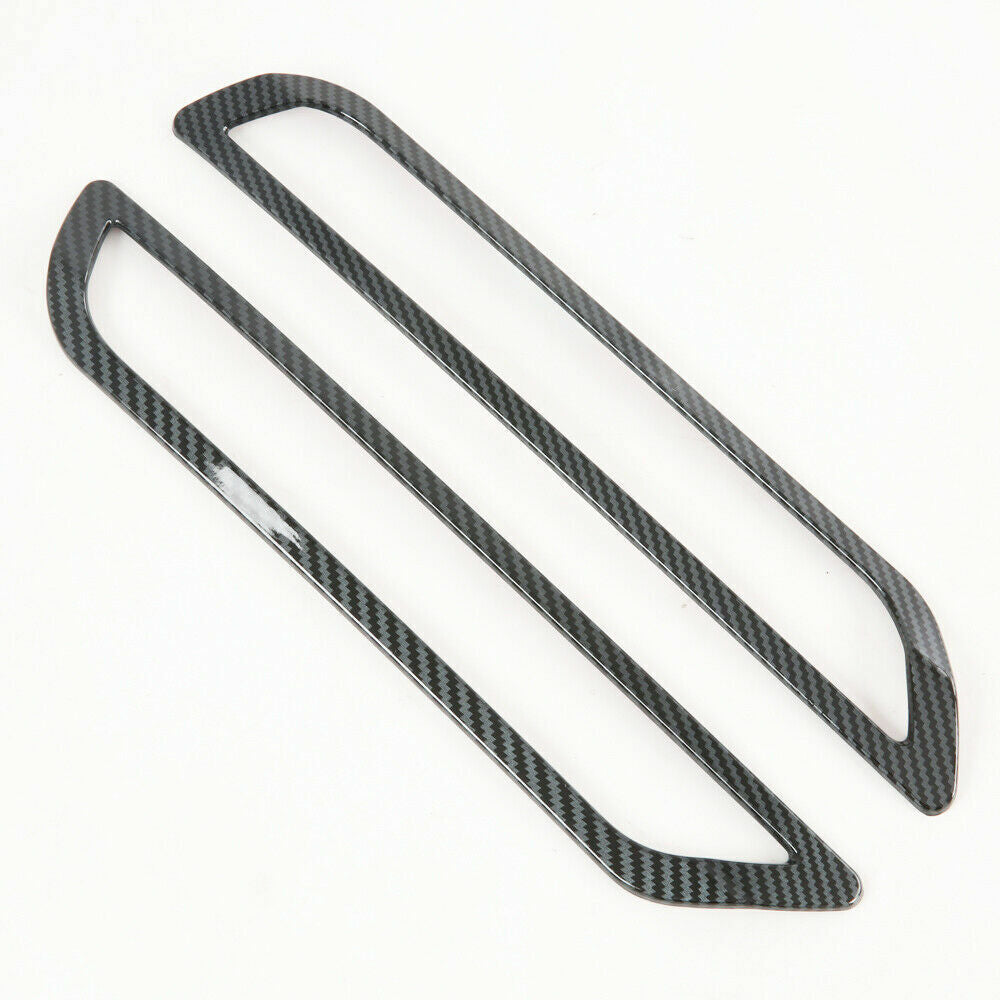 Carbon Fiber 2X Rear Fog Lamp Light Frame Cover Trim for ford Explorer 2020-2022