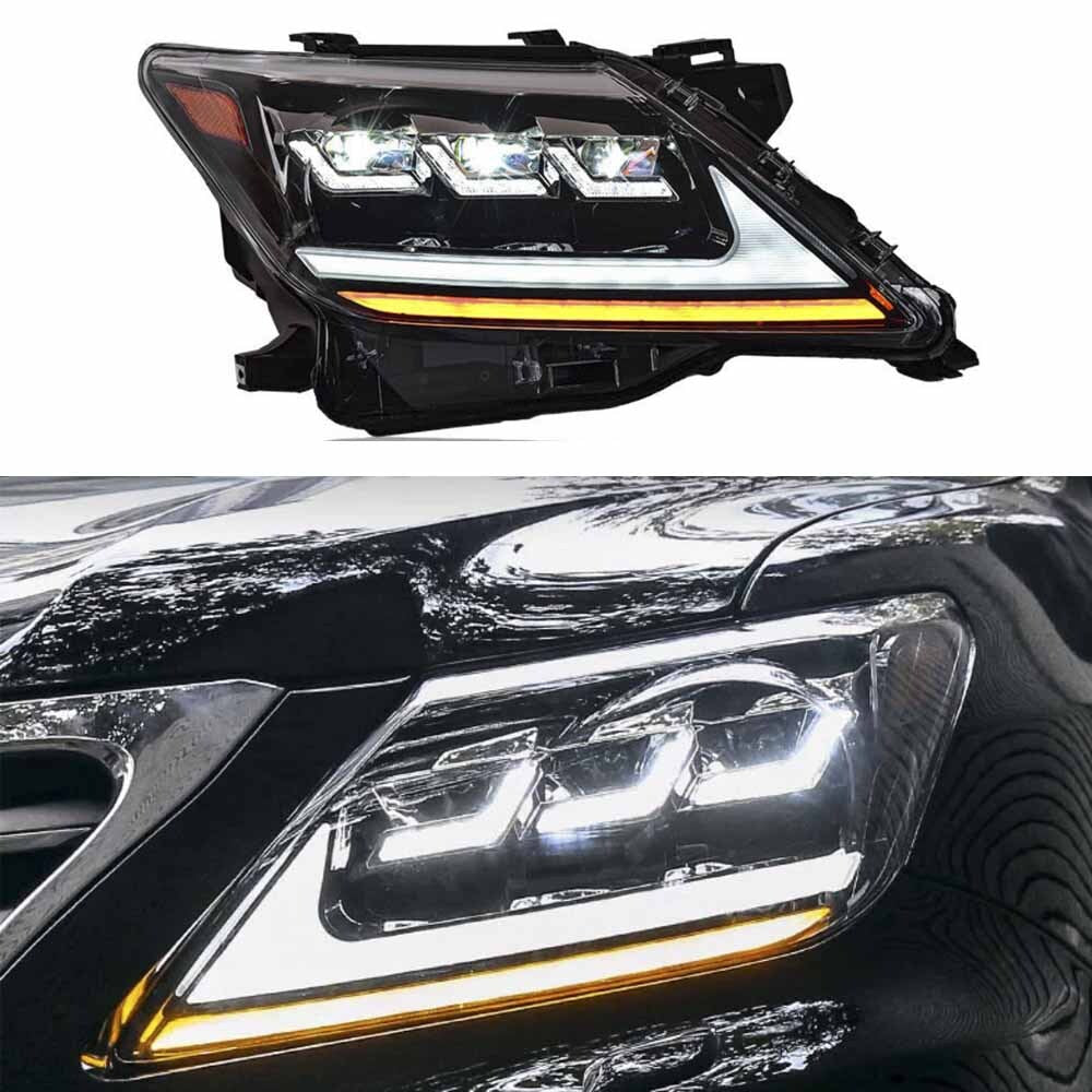 for Lexus LX570 2013-2015 LED Headlight DRL Sequential Signal LED Low/High Beam