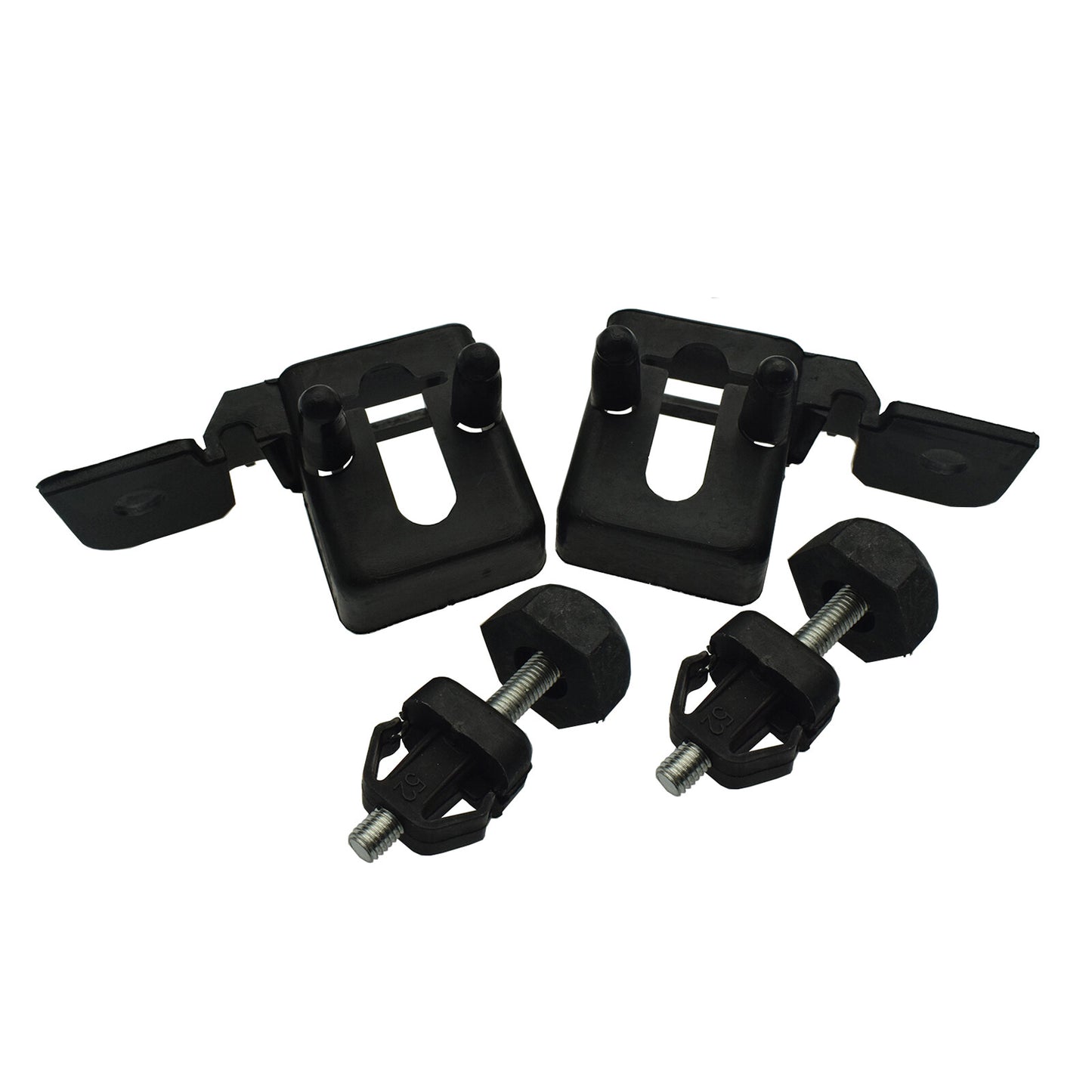 Set Of 4 Hood Bumper Stopper Bracket Left Right For 2013-2020 for Ford Fusion MKZ