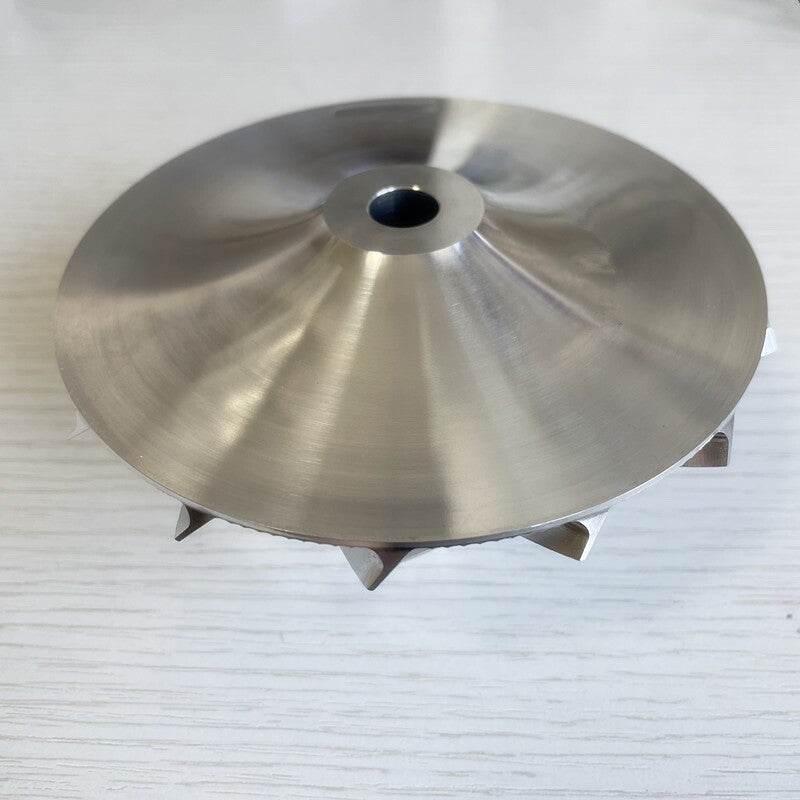 HX60 Reverse 76.00/113.01 mm 7+7 Blade Turbine Milling/Burnt Compressor Wheel