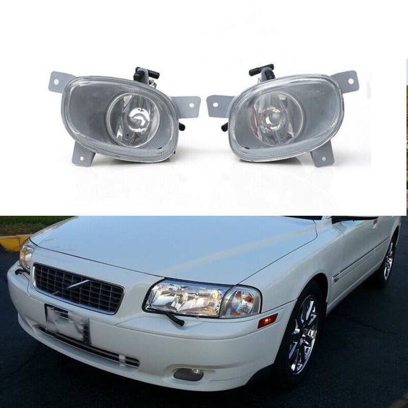 1 Pair For 1999-2006 for Volvo S80 Front Bumper Fog Lights Lamps Left Right