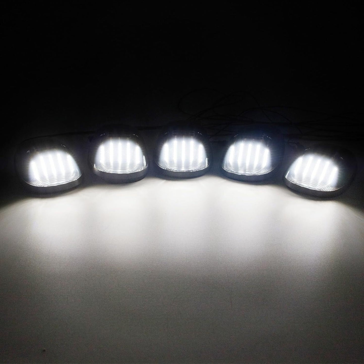 5x White Roof Cab Running Lights Smoke Suitable for 1994-1998 for Dodge for Ram 1500 2500 3500