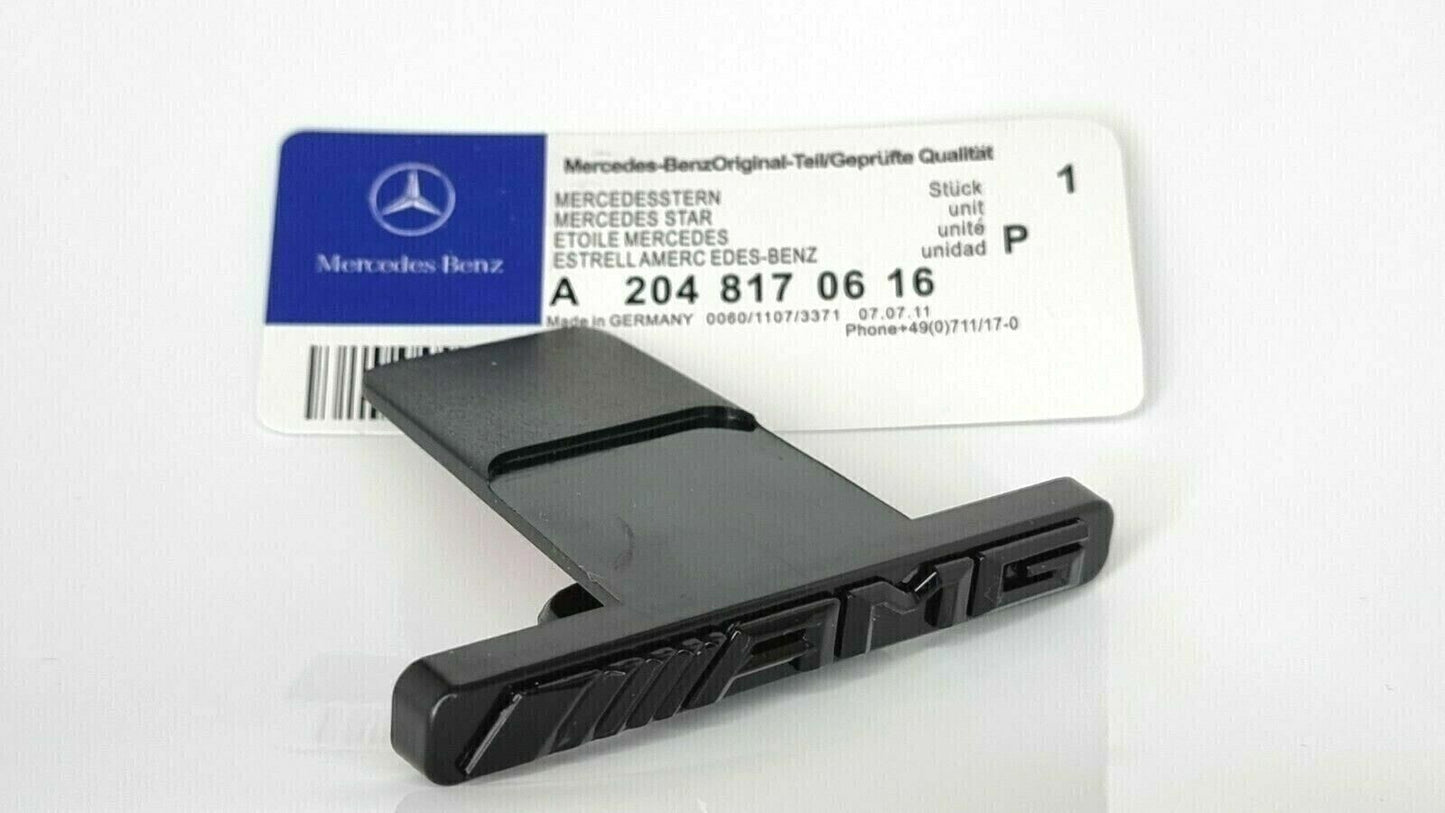 Glossy Black Barbecue Badge for AMG Panamericana GT