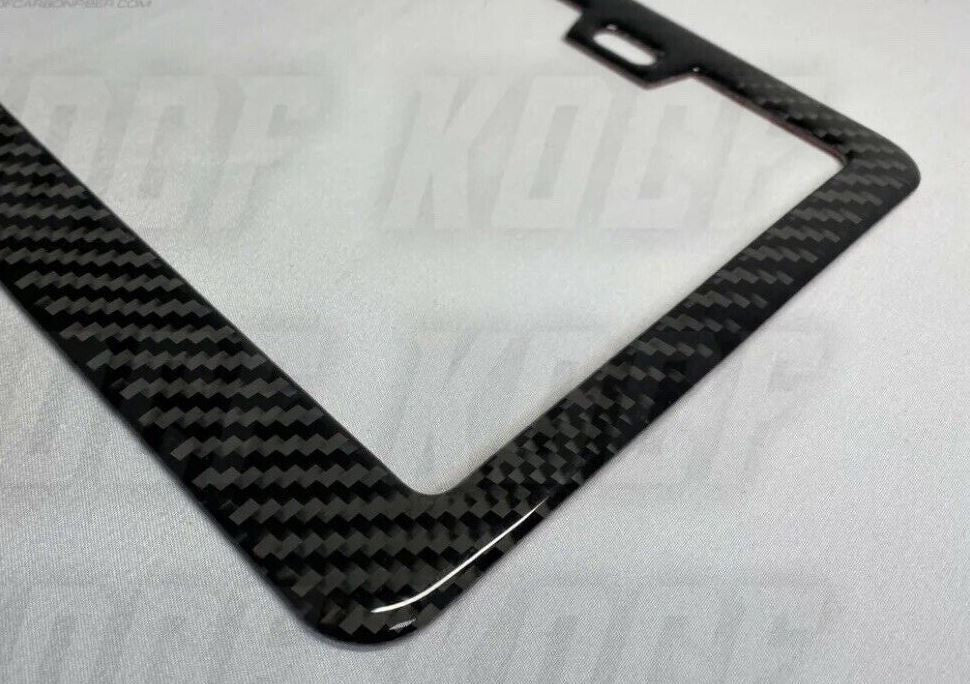 Car license plate cover, frame cover, cap, and rear cover - 100% carbon fiber, suitable for Kia and for Lexus .