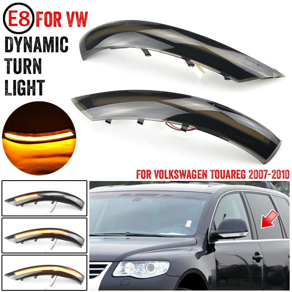 Dynamic Side Turn Signal Light for VW for Volkswagen Touareg 2007-2010 1st 7L