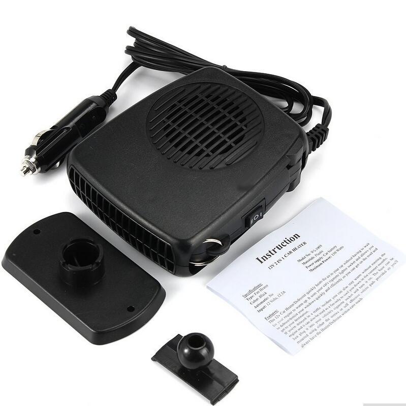 Car 150W Windscreen Heating Cooling Ceramic Heater Fan Defroster Demister Tool