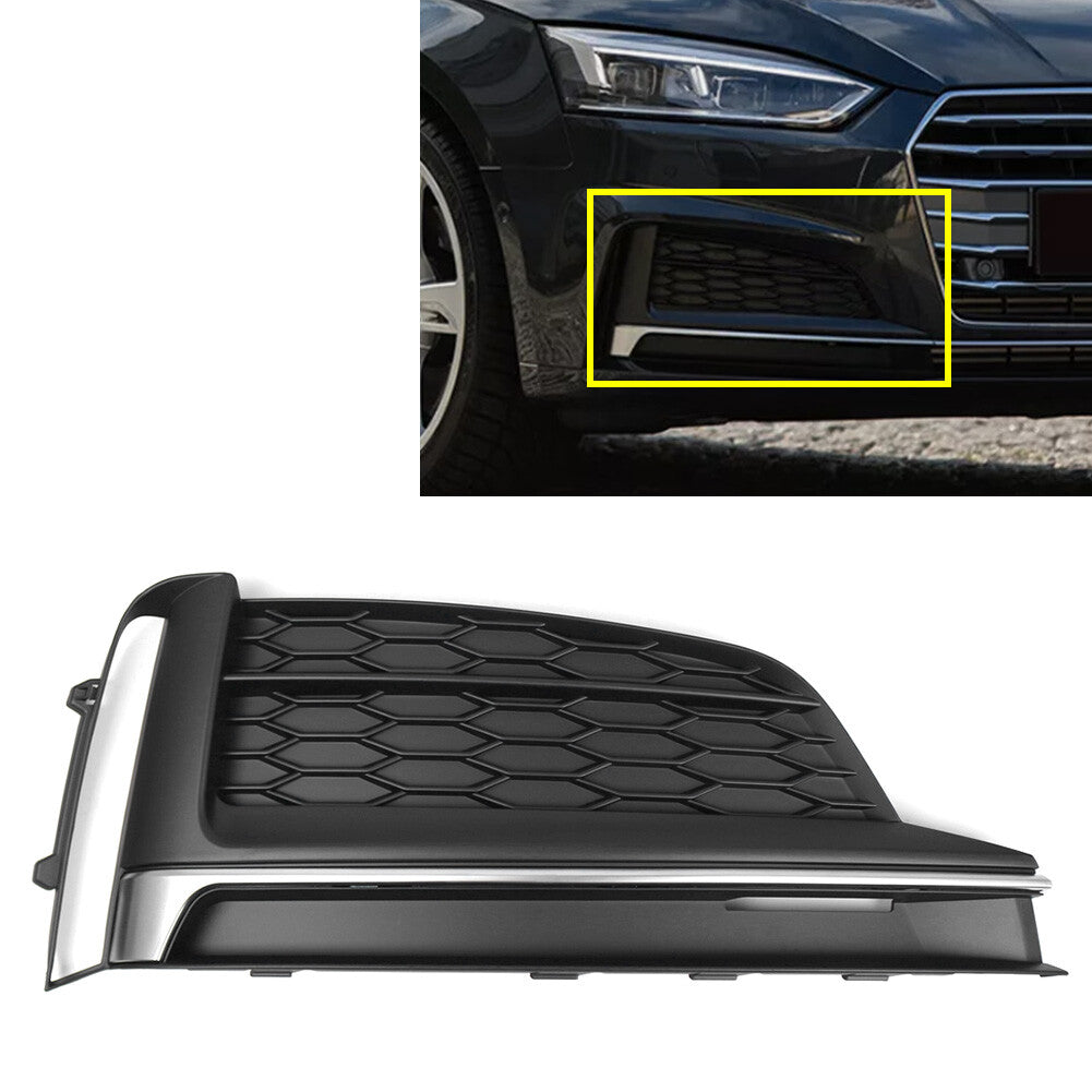 Front Bumper Fog Light Lamp Grill Bezel Cover for Audi for A5 S5 2017-20 17
