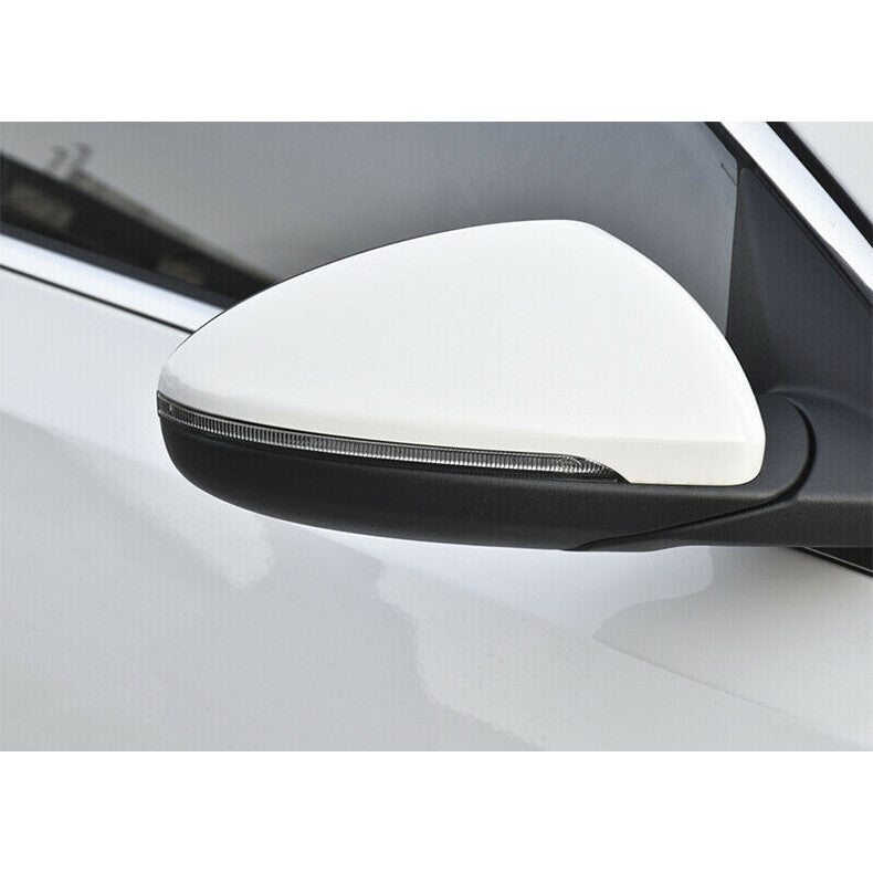 for Kia Forte 2019-2021 White Side Rear View Mirror Cover Cap Trim repair kit 2x