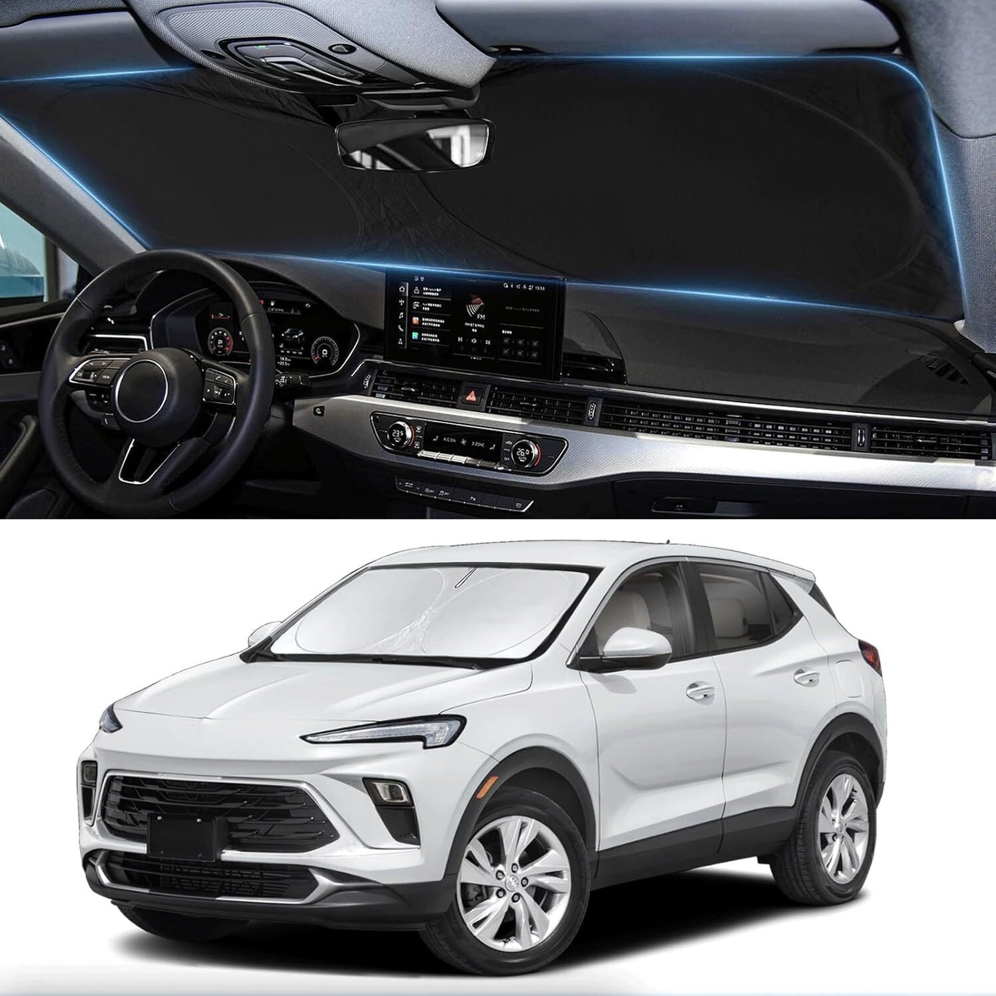 for Buick Car SUV Front Windshield Sun Shade Cover Reflective UV Block Shield