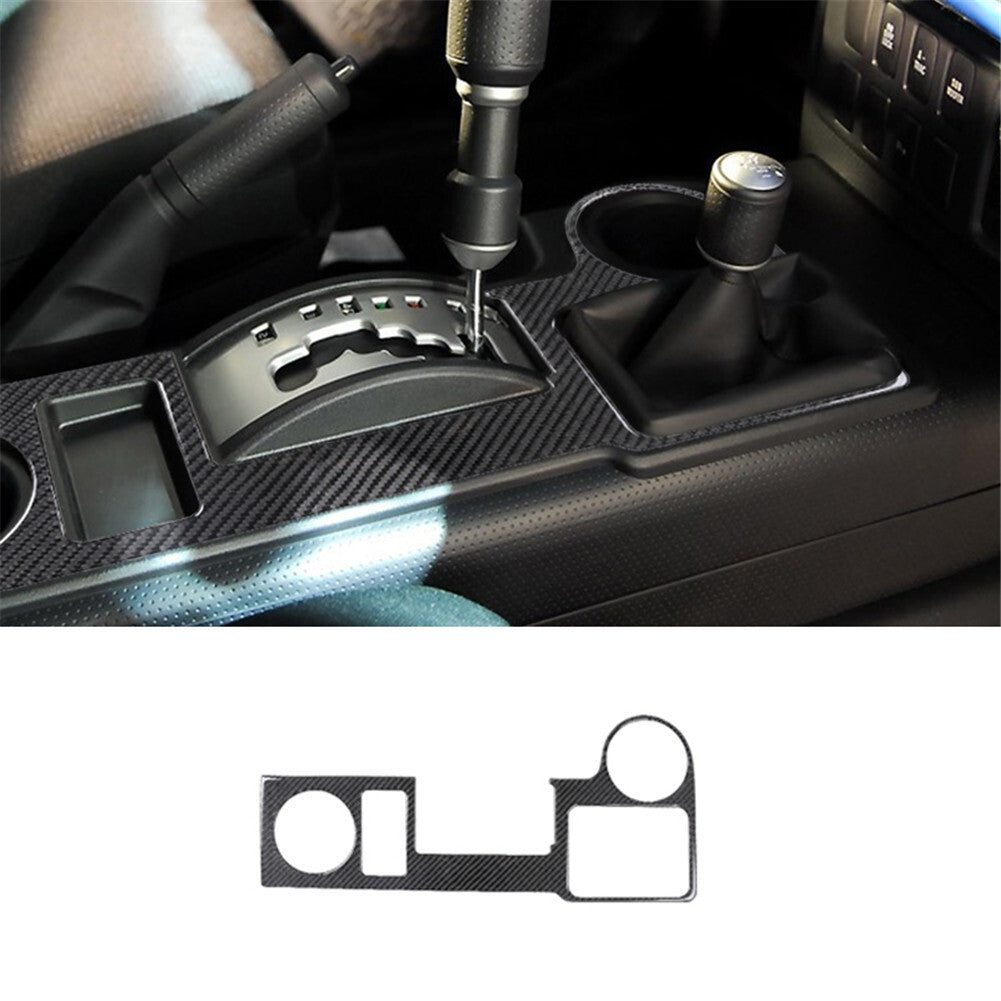 Central Gear Shift Trim Cover Carbon Fiber for Toyota FJ Curiser 2007-2021