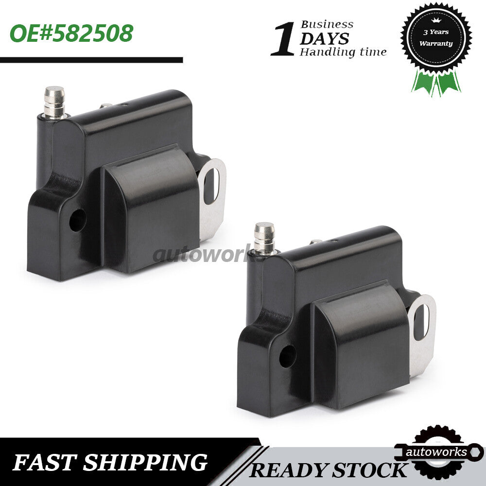 2PCS for Johnson Evinrude 582508 18-5179 183-2508 Outboard Engine Ignition Coil