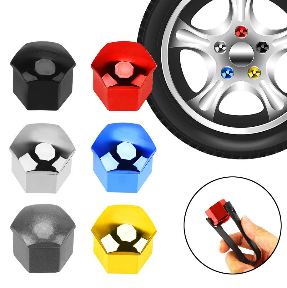 Car wheel nut cover, hub bolt protection cover, bolt rust prevention red, suitable for Mazda and for Kia .