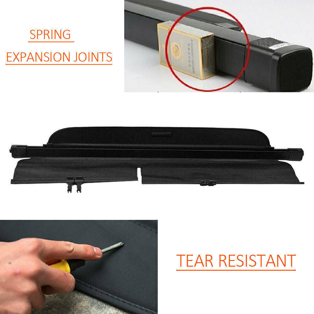 Cargo Cover Rear Trunk Retractable Security Shade Fit 2014-2018 15 for Jeep Cherokee