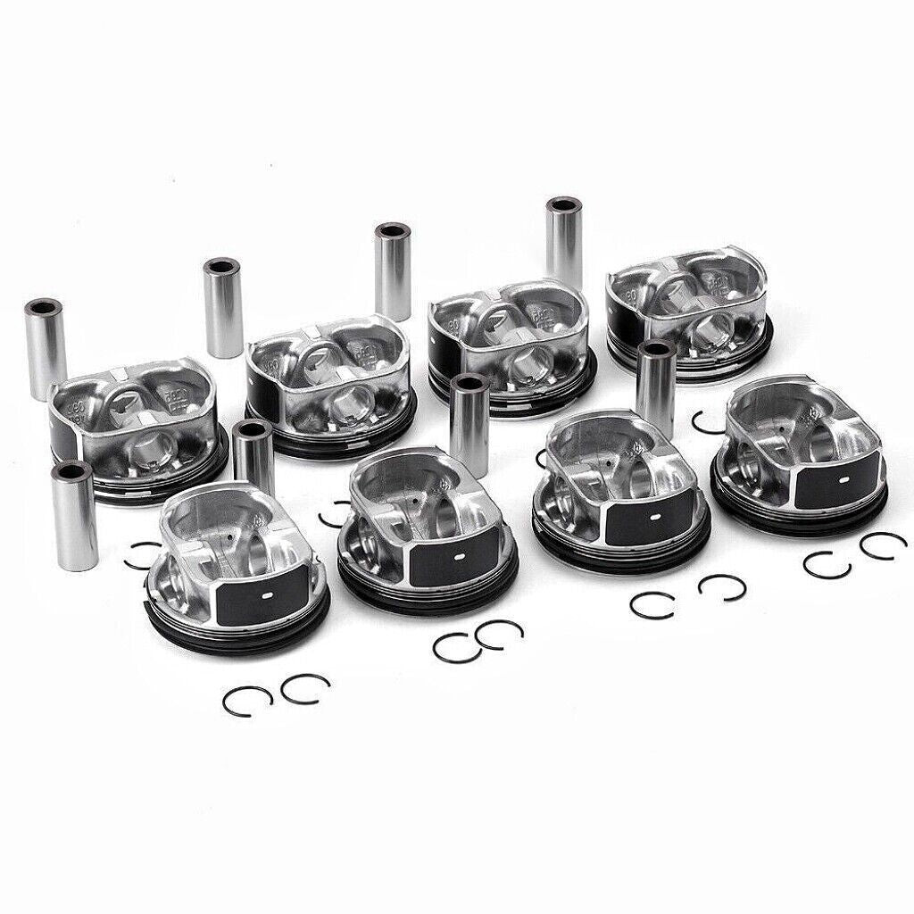 8PCS Engine Pistons Rings Set AJ133 Fits for Jaguar XJ 508PN 5.0