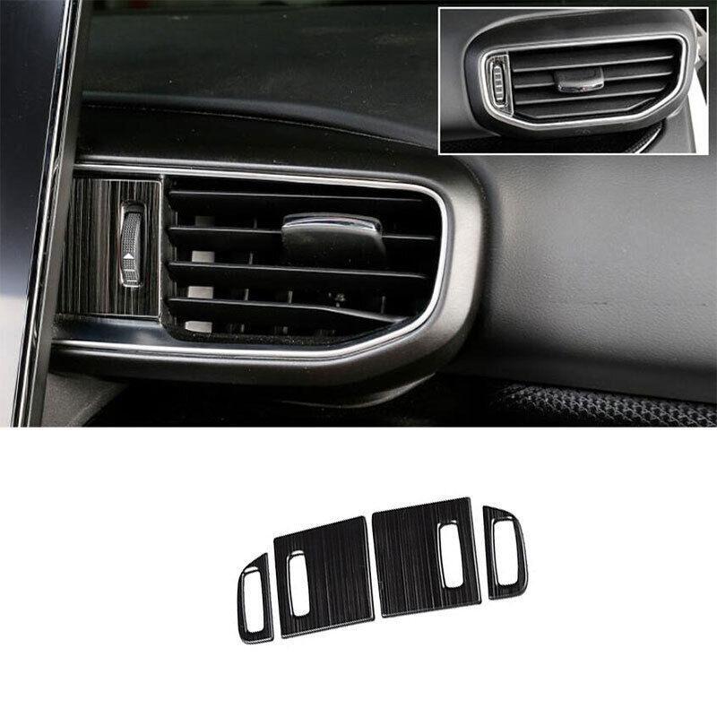Console LR Air Outlet Vent Trim Fit for Ford Explorer 2020-2022 Black Titanium