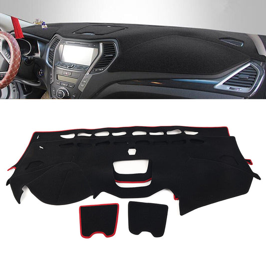 Dash Mat Dashboard Cover Dash Cover Mat for Hyundai Santa Fe Sport 2013-2018