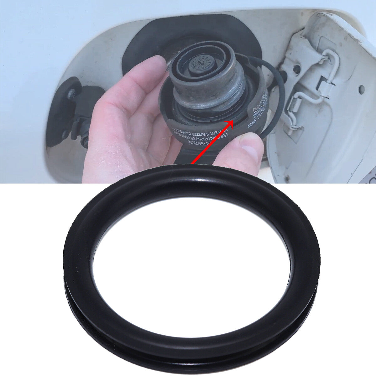 2Pcs Fuel Filler Tank Cap Rubber Seal for VW for GOLF for PASSAT POLO TRANSPORTER T5/T6