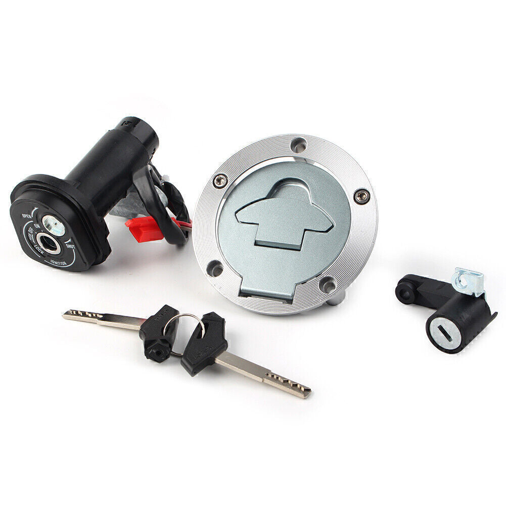for Yamaha R15 MT15 Ignition Key Switch for Seat Lock Fuel Tank Gas Cap Cover Set