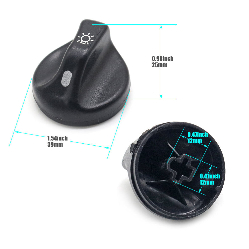 Knob 3L3Z11661AA- Super Mission headlight switch for Ford F150, F350, F250, F450