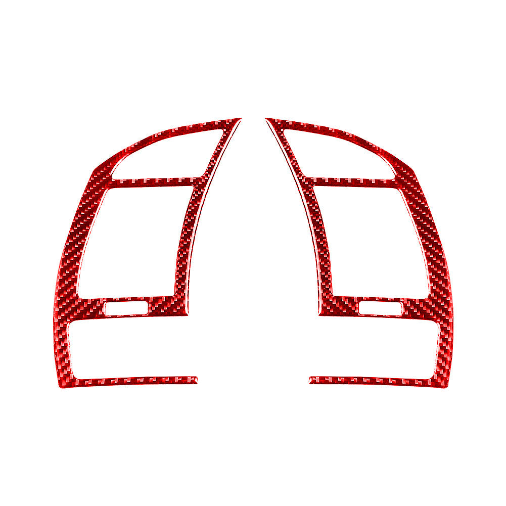 2-Piece Red Carbon Fiber Interior AC Ventilation Cover Trim for BMW Z4 E85 03-08