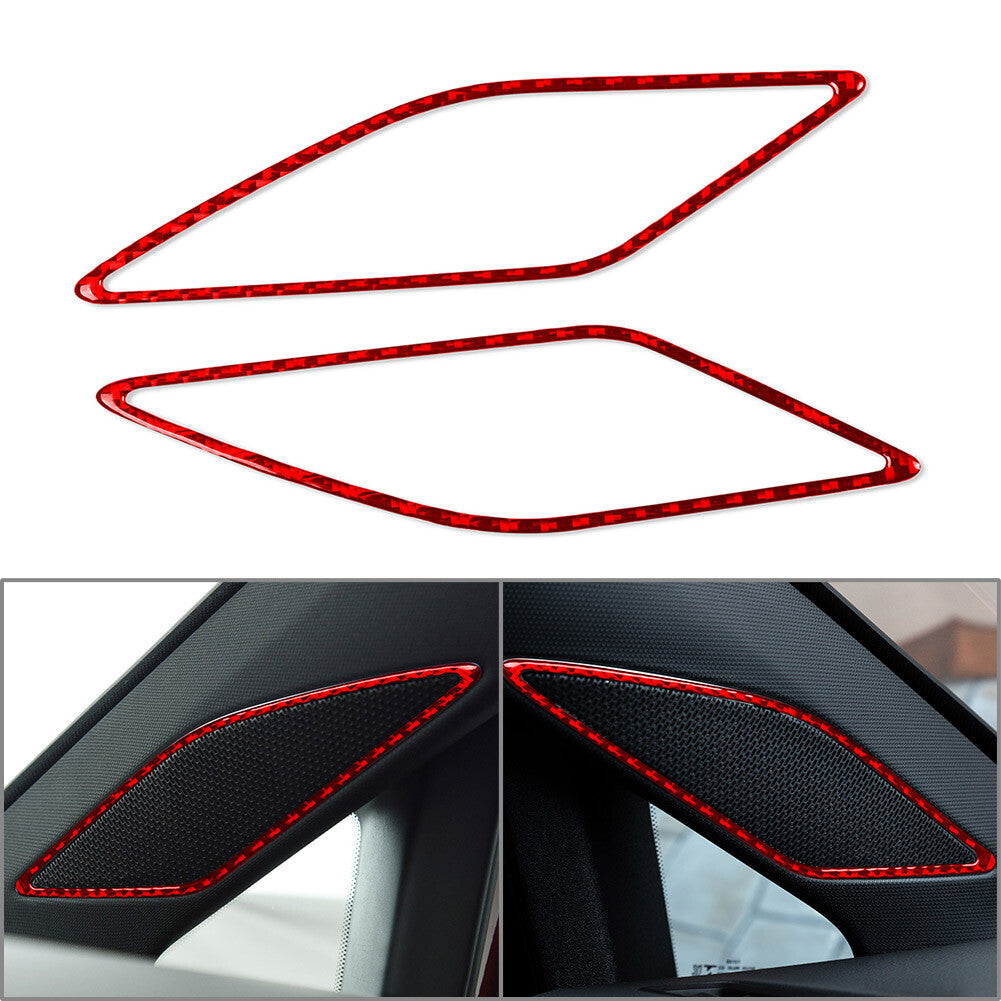 A Pillar Sound Audio Lautsprecher Cover Trim F¨¹r for Volkswagen for Golf 8 MK8 21-23 Rot