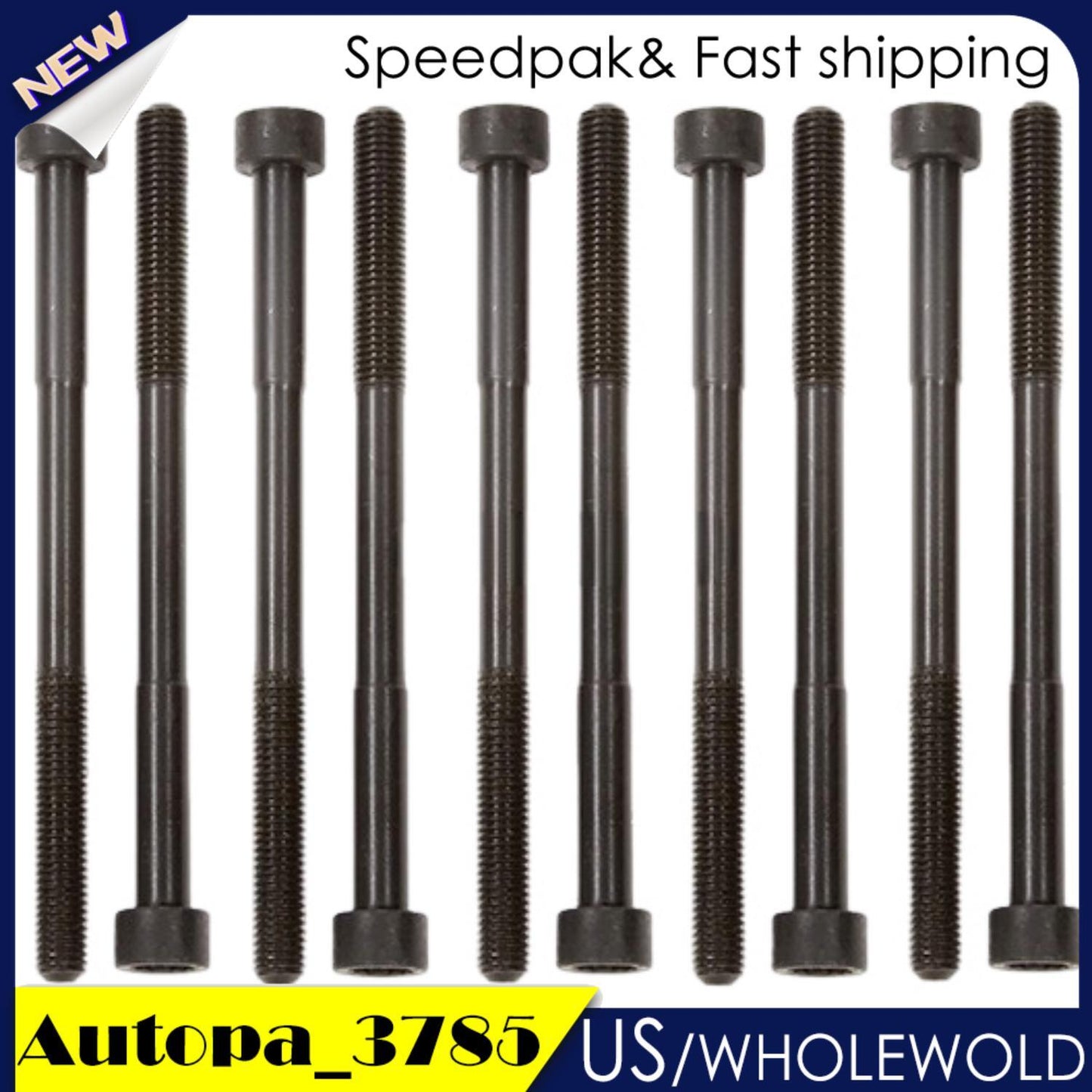 Cylinder Head Bolts for Toyota Celica GTS Matrix for Corolla 1.8 2ZZGE 2000 01 02-06
