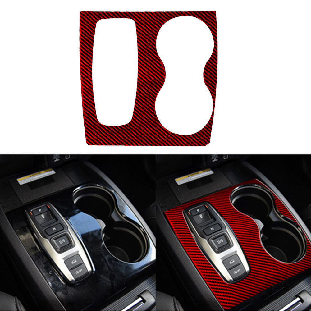Red Carbon Fiber 9 Speed Automatic Gear Shift Cover Trim for Honda Ridgeline