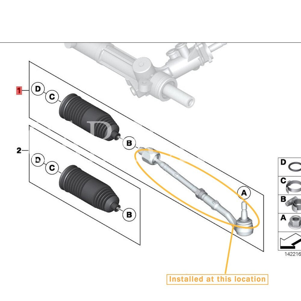 for Rolls-Royce for Phantom Steering Inner and Outer Ball Joint Kit 32210422879 32106786304