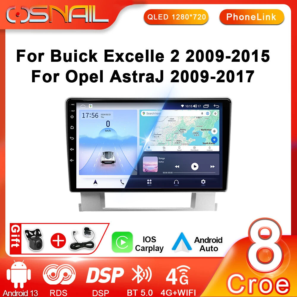for Buick Excelle 2 for Opel for Astra J Android Car Radio CarPlay GPS Player Screen