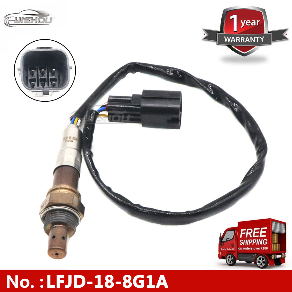 The upstream component of the air-fuel ratio sensor, LFJD-18-8G1A 234-5058, is suitable for Mazda 3 2012-2013 2.0L.