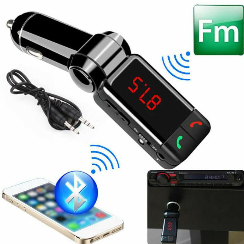 Car FM Transmitter Modulator Bluetooth Handsfree Audio MP3 Player USB Charger