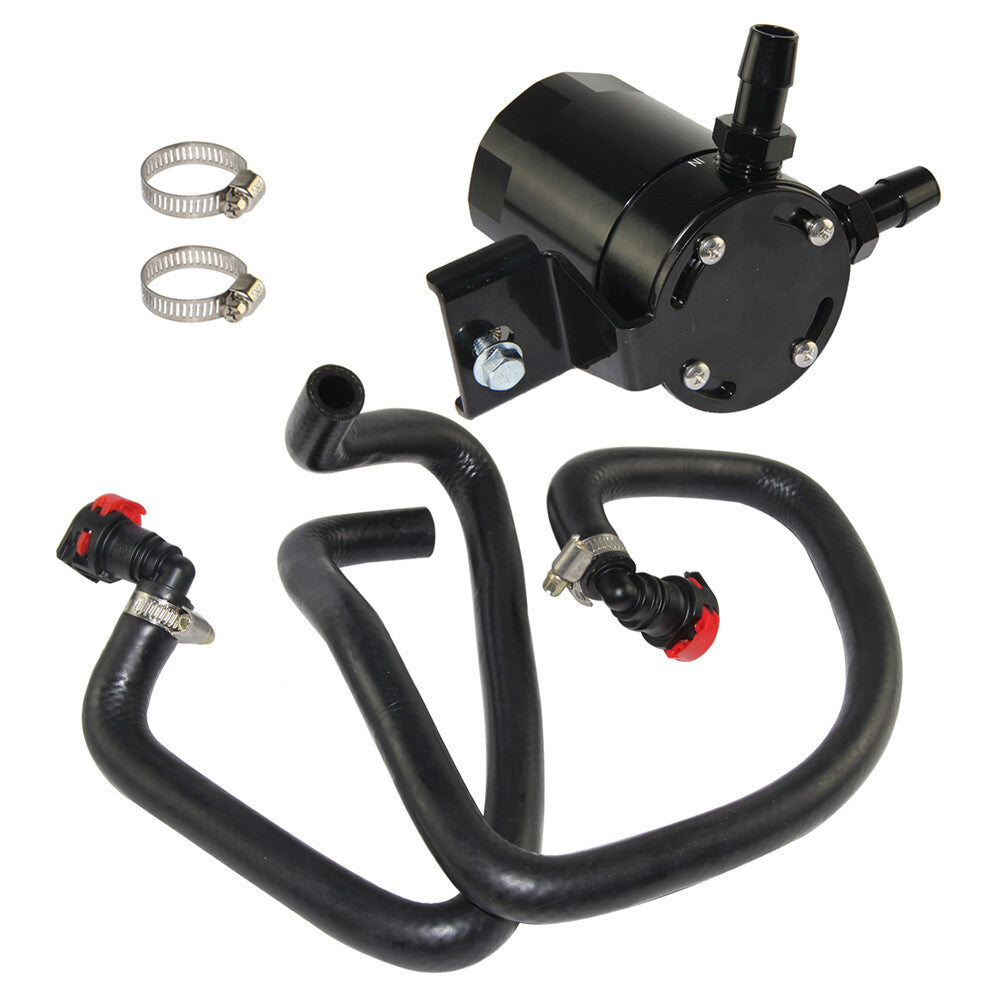 Baffled PCV Side Oil Catch Can Kit For 2015-2022 for Ford for Mustang 2.3L EcoBoost BK