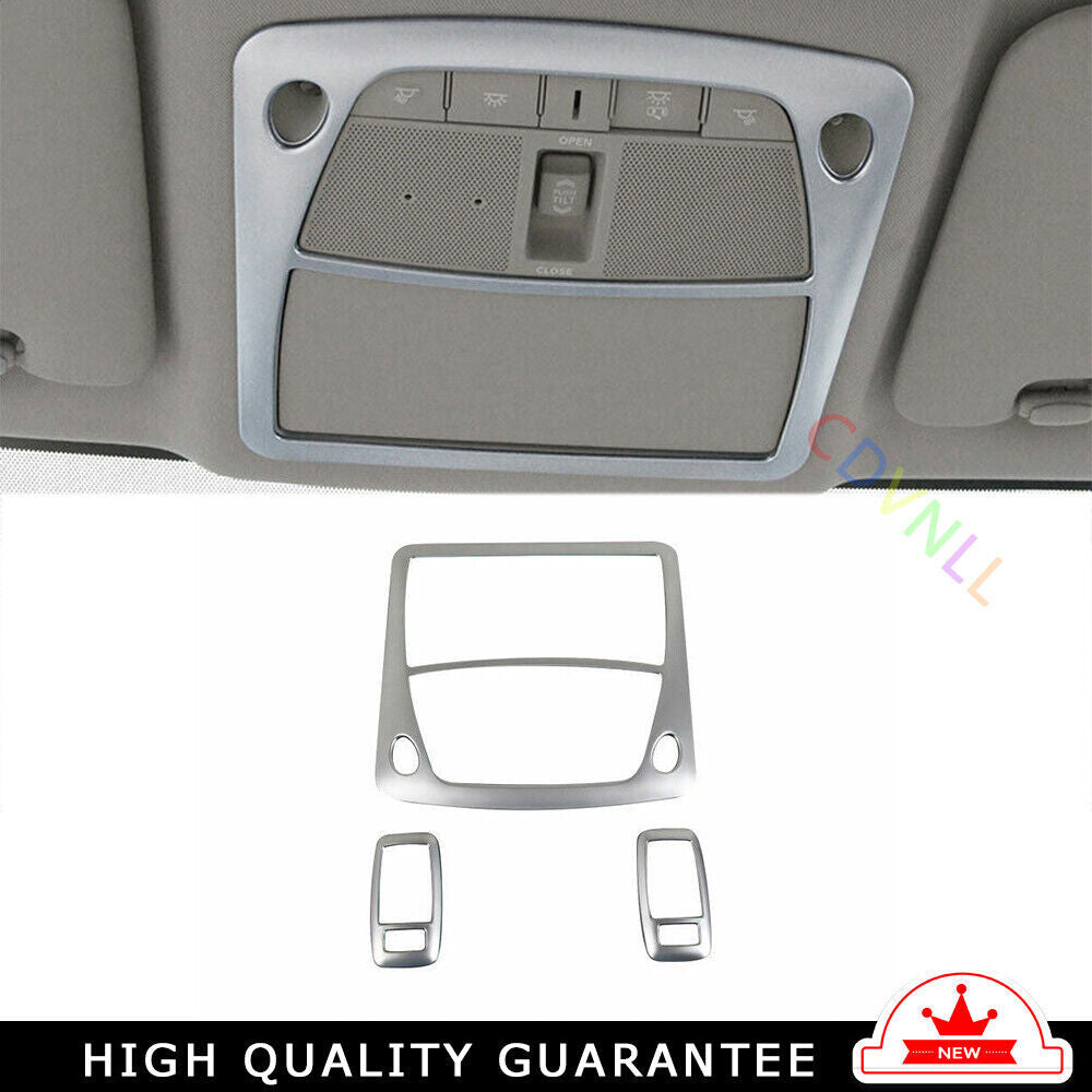 Front Reading Lamp Frame Cover Trim for Nissan Altima Teana 13-2018 Matte Silver