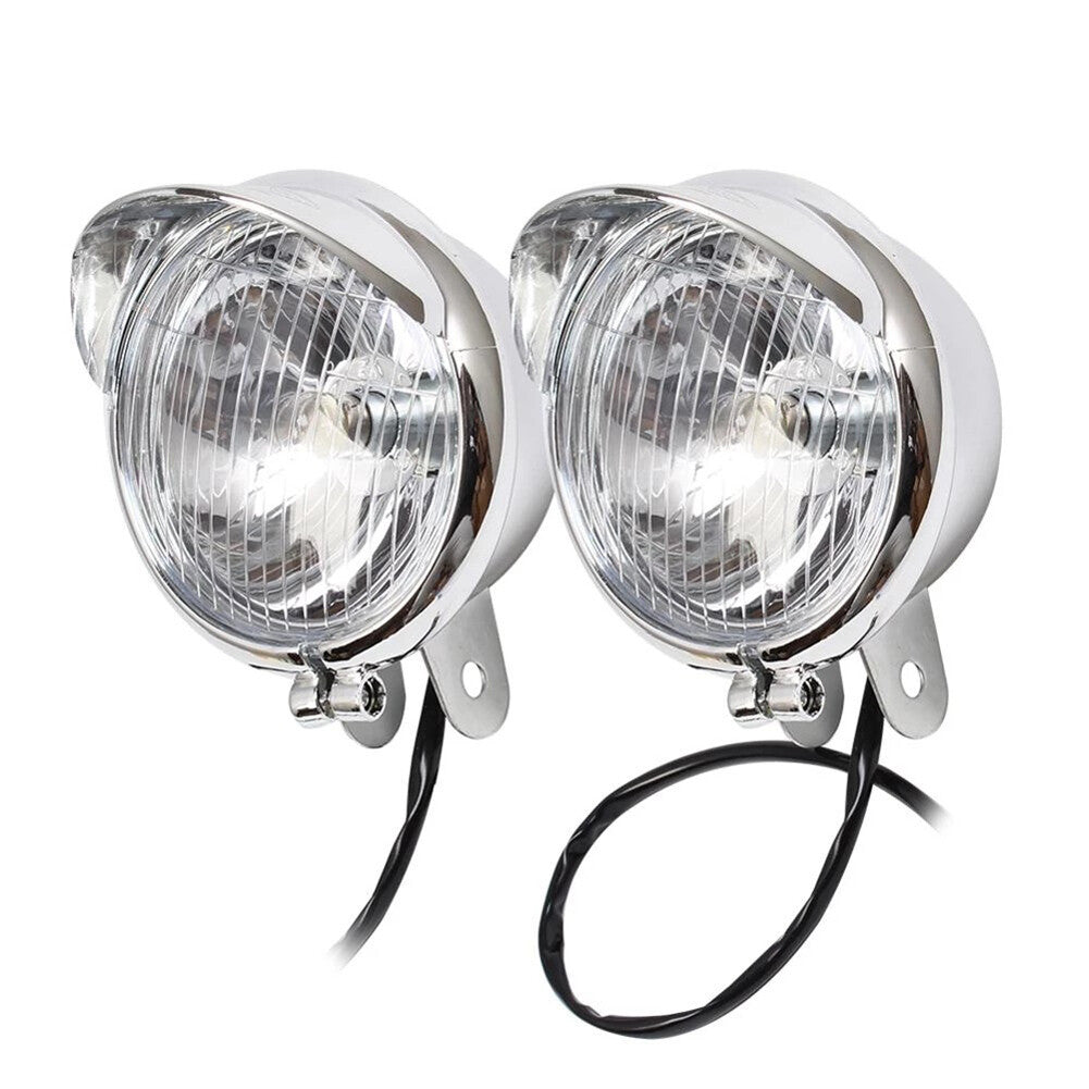 Chrome Passing Fog Lights for Kawasaki Vulcan VN 800 900 1500 1600 1700 2000