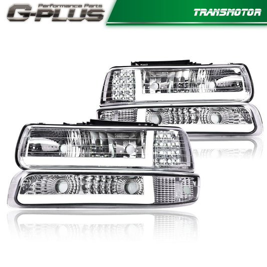[LED DRL] 99-02 Silverado 1500 2500 Golden Yellow + Diamond Gold