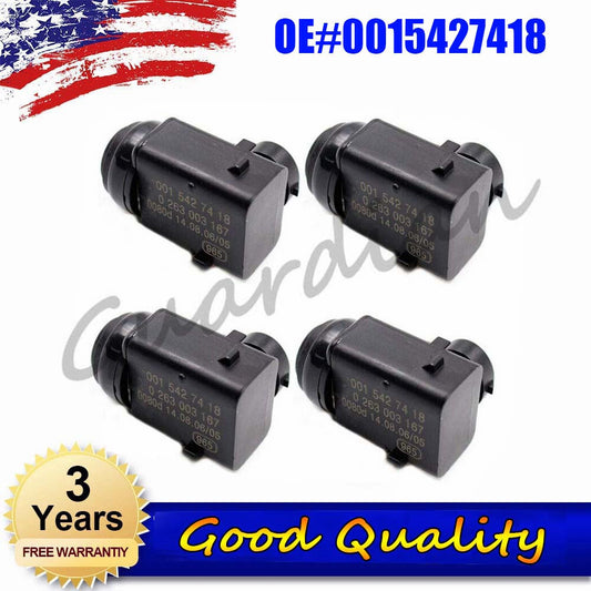 4PCS PDC Parking Sensor 0015427418 for Mercedes-Benz SLK55 AMG SLK350 SLK300