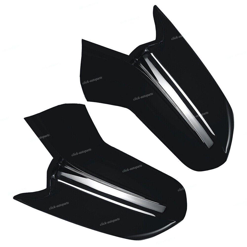 2pcs Mirror Cover Cap Black For 2016 2017 2018 2019 2020 21 2022 CHEVY CAMARO