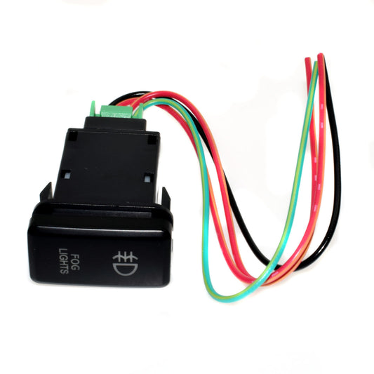 for Toyota FJ Cruiser Fortuner Hilux Tacoma with Red LED Fog Light Push Switch