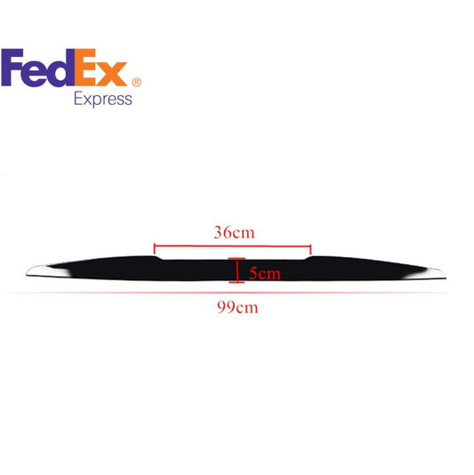 Black Car Rear Roof Lip Spoiler Lip Wing Tail DIY Refit Spoiler PU Glossy 99CM