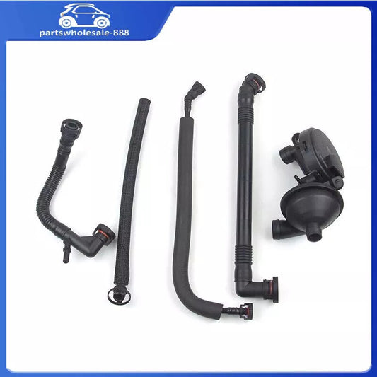 5-piece crankcase ventilation valve and breather hose kit for BMW E46, Z4, X3, 3 Series, 325i, 330