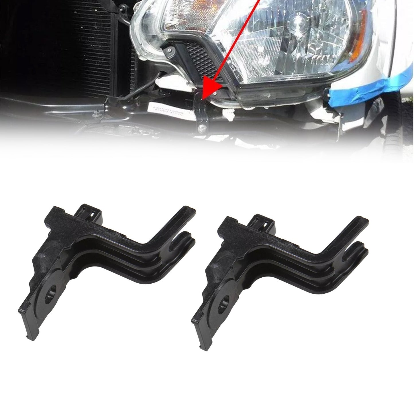 2x Front Bumper Filler Retainer Clip Bracket 52531-04010 For TACOMA 12-15