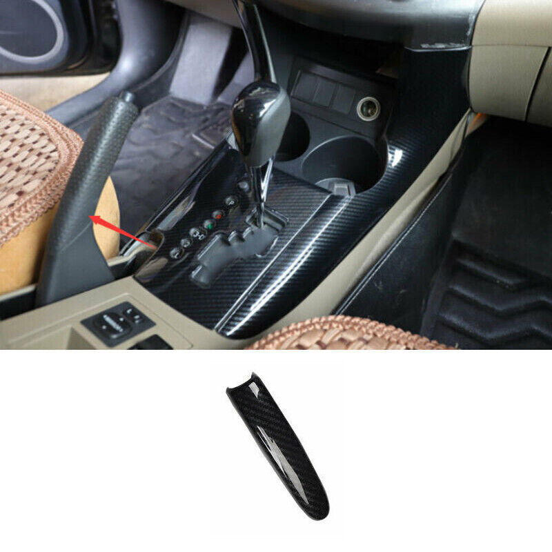 for Toyota RAV4 2006-2012 Carbon Style ABS Console Shifter Hand Brake Cover Trim