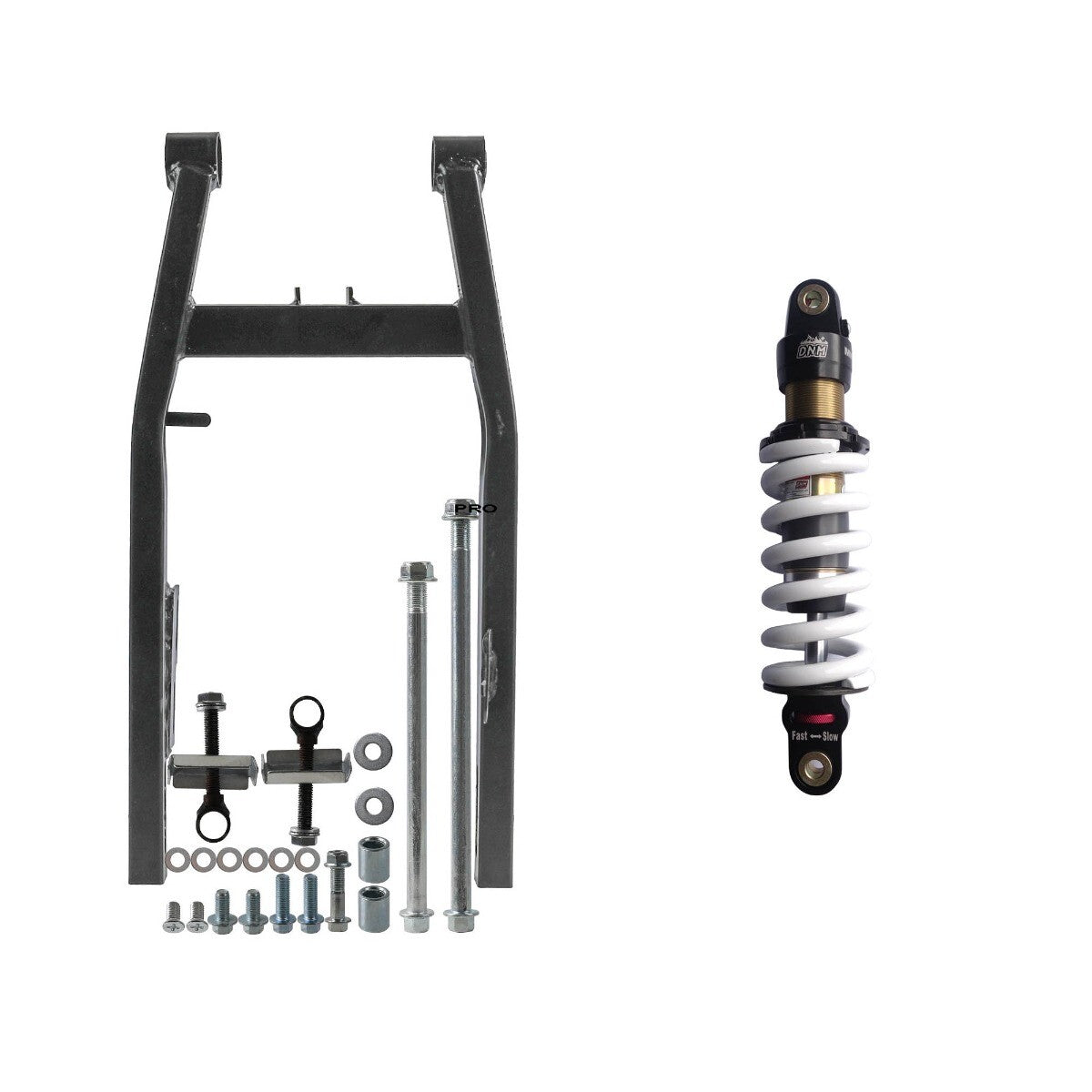 Rear swingarm suspension kit, F 12-inch wheels, dirt pit bike cooler, 110cc 125