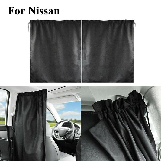 2x Car Divider Curtain Sun Shade Side Window Privacy Travel UV Block for Nissan